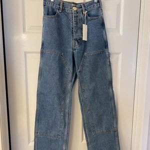 Jesse Kamm Patchfront Handy Pants in Cowboy Blue